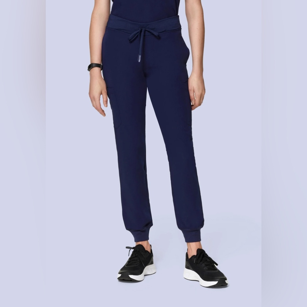 Women’s Mandala Navy 9 Pocket Jogger Scrub Pants Size S - Like New
